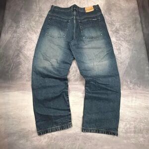 Jordan Craig Jeans 36x32 Mens Blue Wash Y2K Baggy‎ Hip Hop
